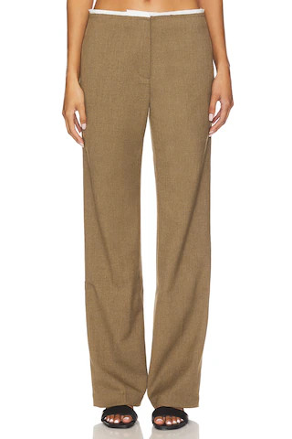 EAVES Lyla Decon Trouser in Olive from Revolve.com | Revolve Clothing (Global)