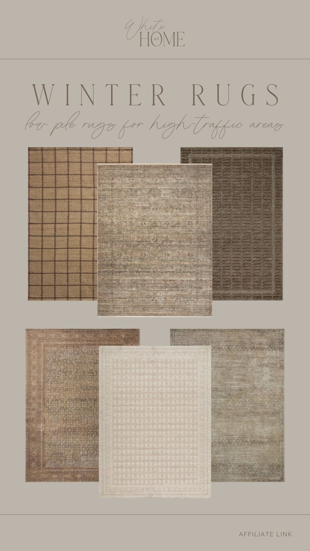 I’ve rounded up the best area rugs for the winter! Low pile rugs are best especially with high traffic areas because they’re easiest to clean. These beautiful rugs have texture and warm tones, making them great for the season. 

#LTKHome #LTKSaleAlert