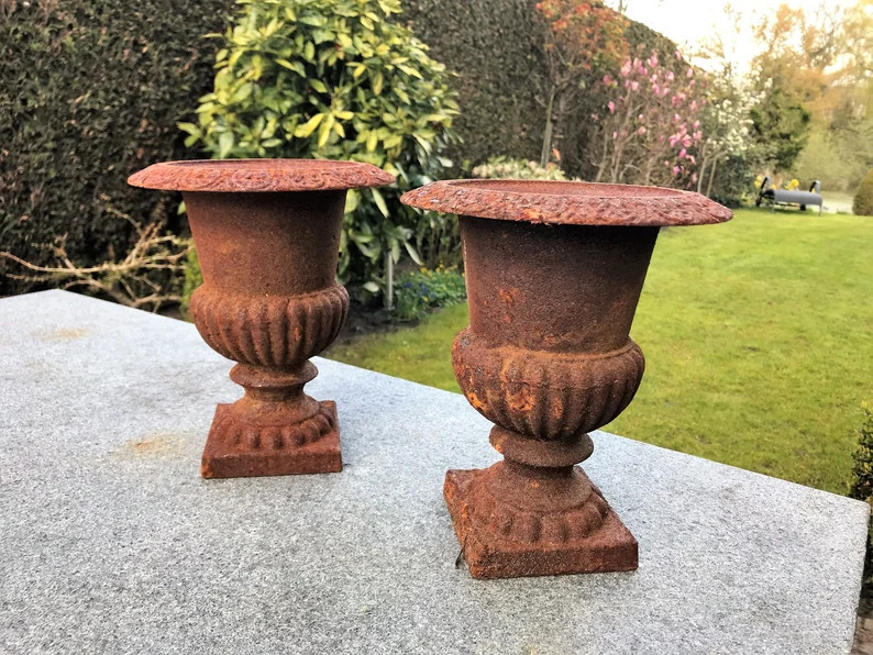 A pair of charming garden vases - Jardinières - Classic urns | Etsy (US)