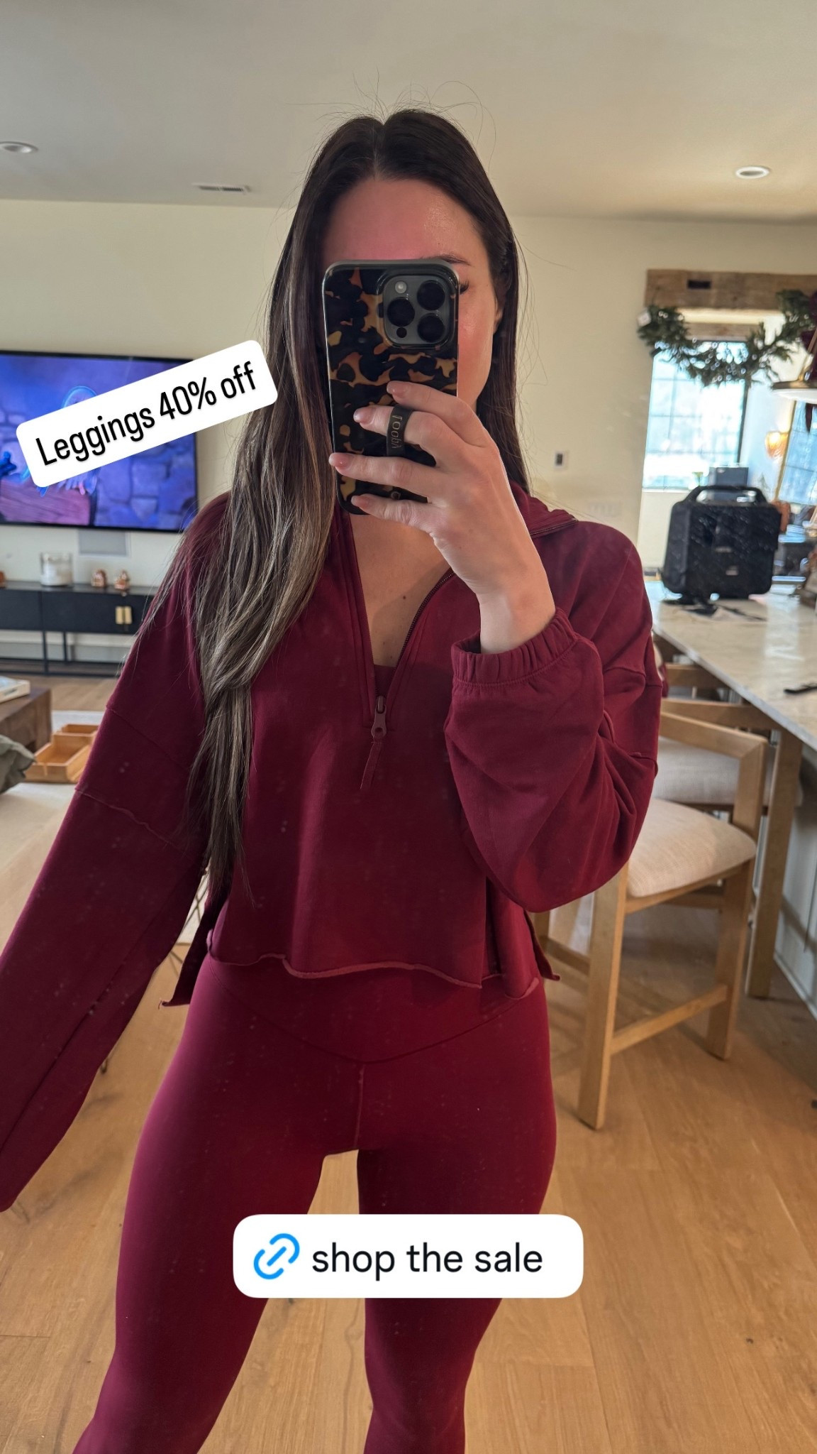 Shop the Aerie sale! Trending burgundy leggings and pullover! 

#LTKActive #LTKCyberWeek #LTKfitnessgoals