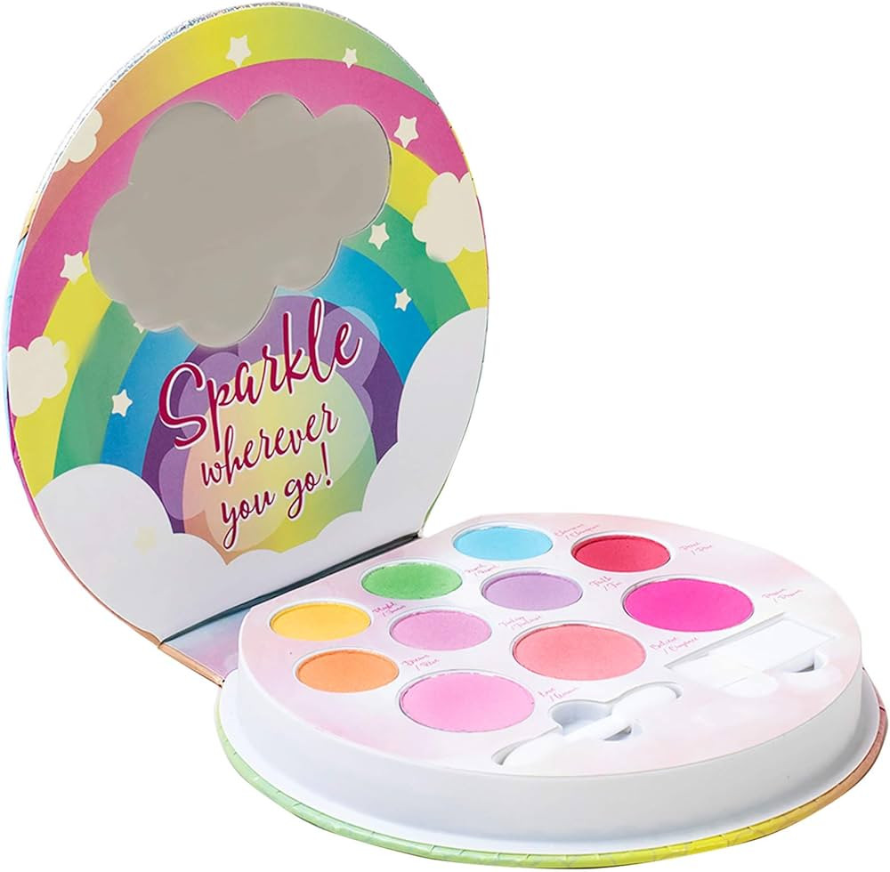 Lip Smacker Sparkle & Shine Eyeshadow Makeup Palette, Unicorn Palette | Christmas Make Up Collect... | Amazon (US)