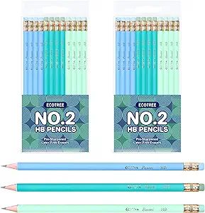 ECOTREE Pencils #2 Pencils for Kids Cute Pencils Fun Pencils Number 2 Pencils Sharpened Pencils C... | Amazon (US)