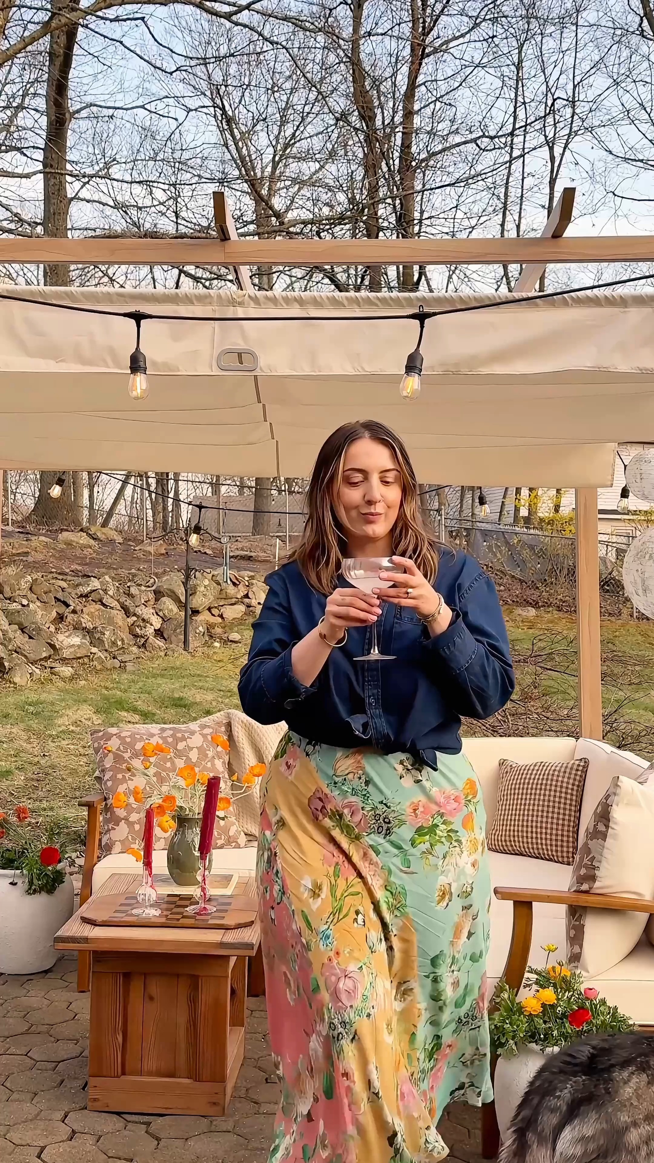 Cheers to outdoor patio szn! #wayfairelevate #wayfaircreator #ad  

 #LTKSpringSale #LTKHome #LTKMidsize