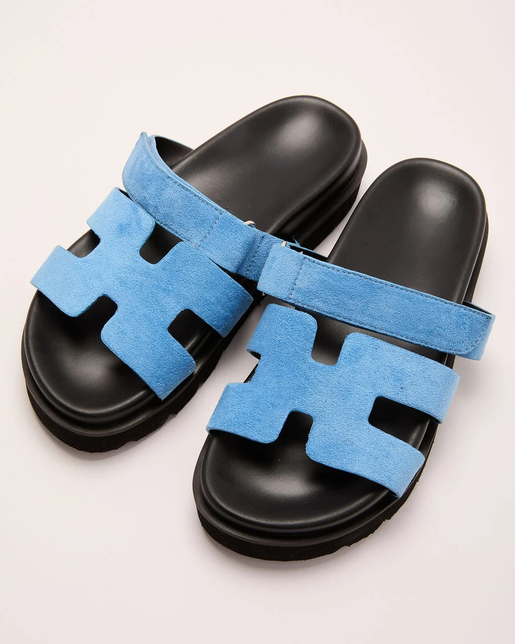 Kensington Faux Suede Platform Slides | VICI