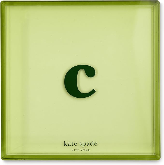 kate spade new york Initial Decorative Initial Tray, Personalized Acrylic Vanity Letter Tray, Jus... | Amazon (US)
