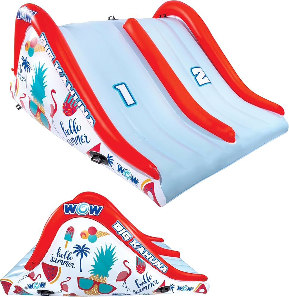 WOW Sports - Big Kauna Inflatable 2 Person Pool Waterslide - Perfect for Inground Pool - Fun Back... | Amazon (US)