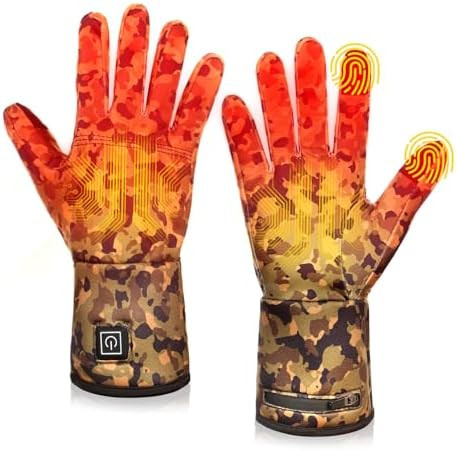 Heated Glove Liners for Men Women, Rechargeable Battery Electric Heated Gloves, Winter Warm Glove... | Amazon (US)