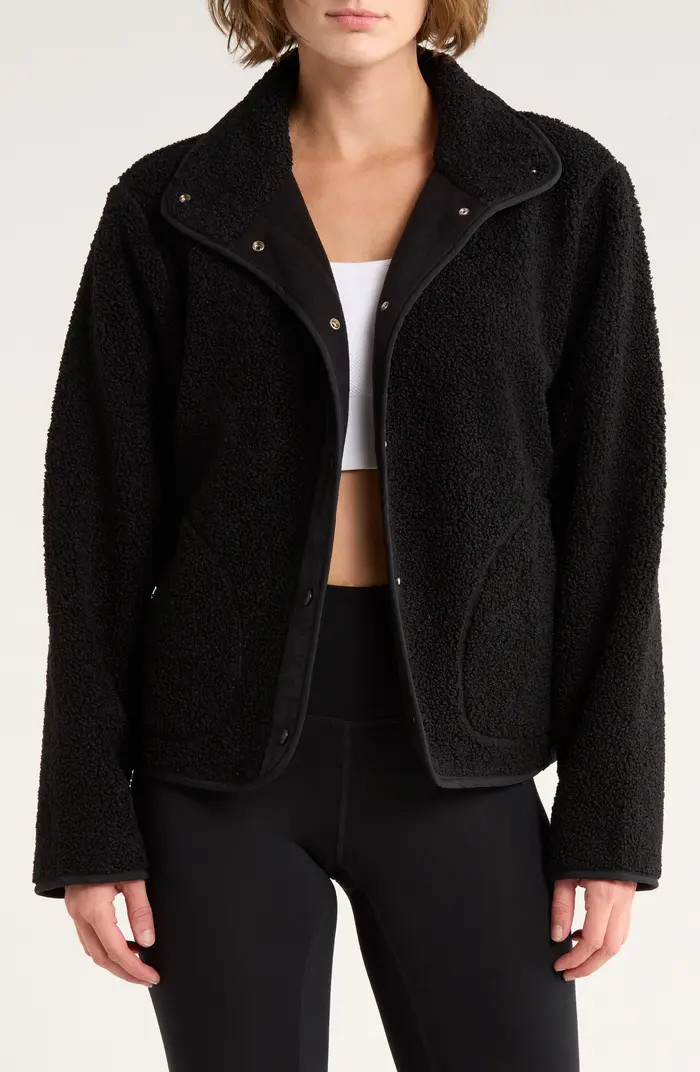 Z by Zella Chalet Bouclé Hybrid Jacket | Nordstromrack | Nordstrom Rack
