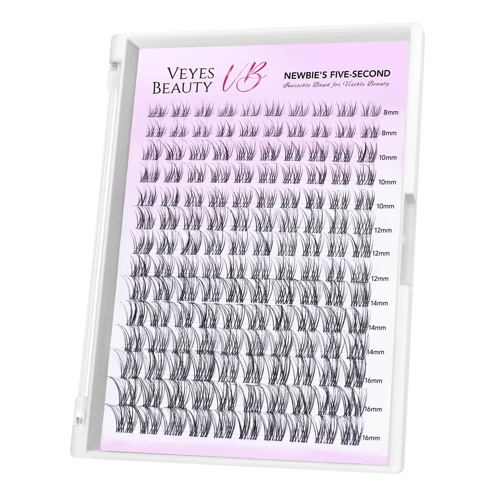 VEYESBEAUTY Lash Clusters Individual Eyelash Extensions Thin & Invisible Band DIY False Eyelashes... | Amazon (US)