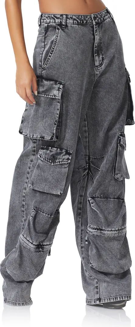 Parker Wide Leg Cargo Jeans | Nordstrom
