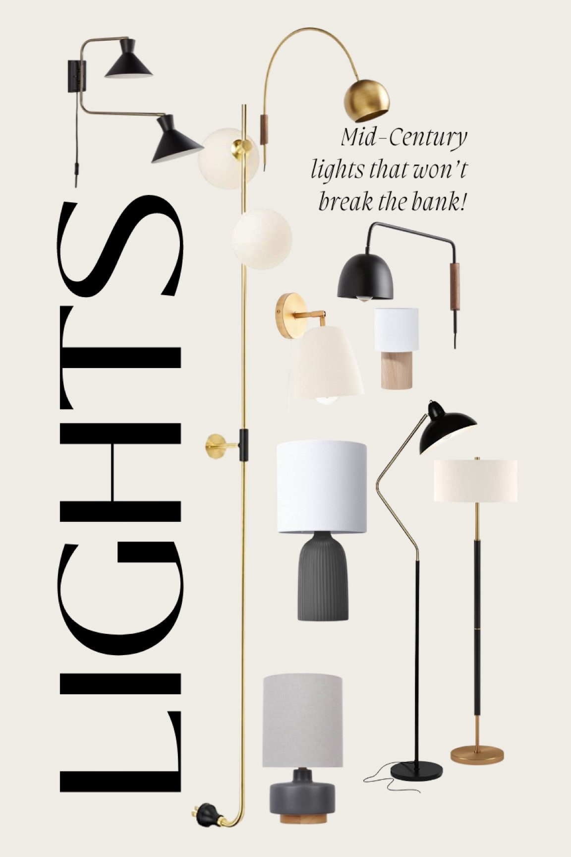 A roundup of some great mid century floor lamps, plug-in sconces, and table lamps that deliver big on style and won’t break the bank! Including my favorite light bulbs!

#LTKFind #LTKhome #LTKSale