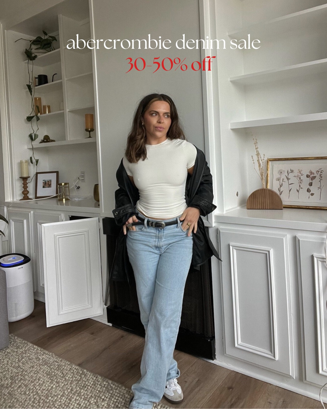 My favorite Abercrombie jeans are on sale for 30-50% off! Such a great deal!