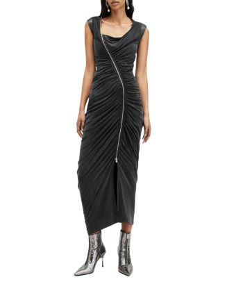 ALLSAINTS Umbra Gathered Maxi Dress  | Bloomingdale's Women | Bloomingdale's (US)