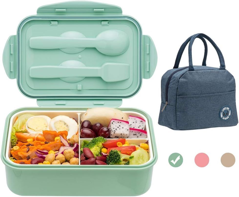 Bento Boxes for Adults, 1100 ML Bento Lunch Box For Kids Childrens With Utensils, Insulated Lunch... | Amazon (US)