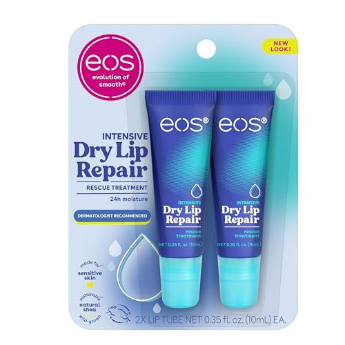 eos The Hero Lip Repair, Extra Dry Lip Treatment, 24HR Moisture, Natural Strawberry Extract, 0.35 fl oz, 2 Count (Pack of 1) | Amazon (US)