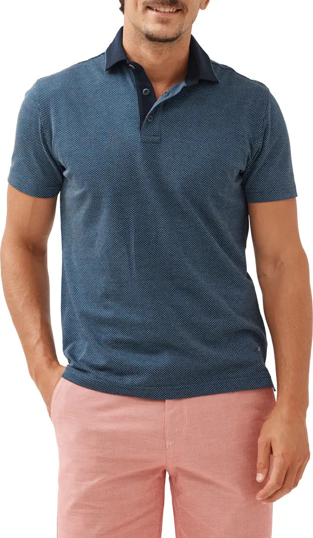 Stanley Point Dot Print Short Sleeve Polo | Nordstrom