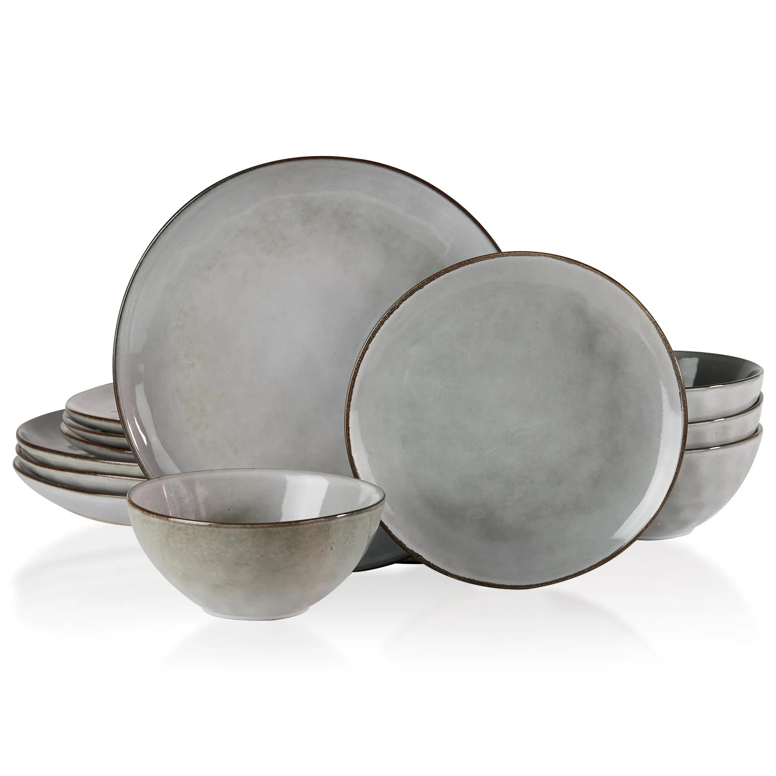 Joss & Main Leny 12-Piece Stoneware Dinnerware Set - Service for 4 & Reviews | Wayfair | Wayfair North America