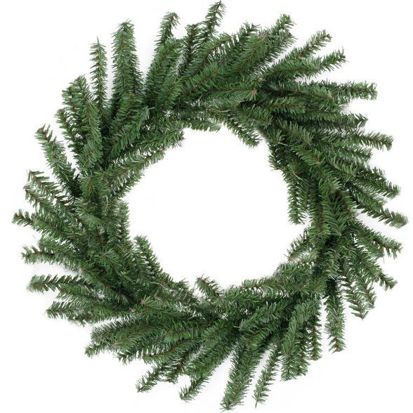Northlight 16" Unlit Mini Pine Artificial Christmas Wreath | Target