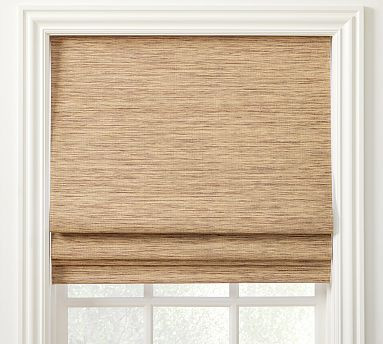 Custom Sutton Natural Roman Blackout Shade | Pottery Barn (US)