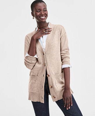 Charter Club Women's Button-Front 100% Cashmere Cardigan, XS-3X, Macy's Exclusive - Macy's | Macy's
