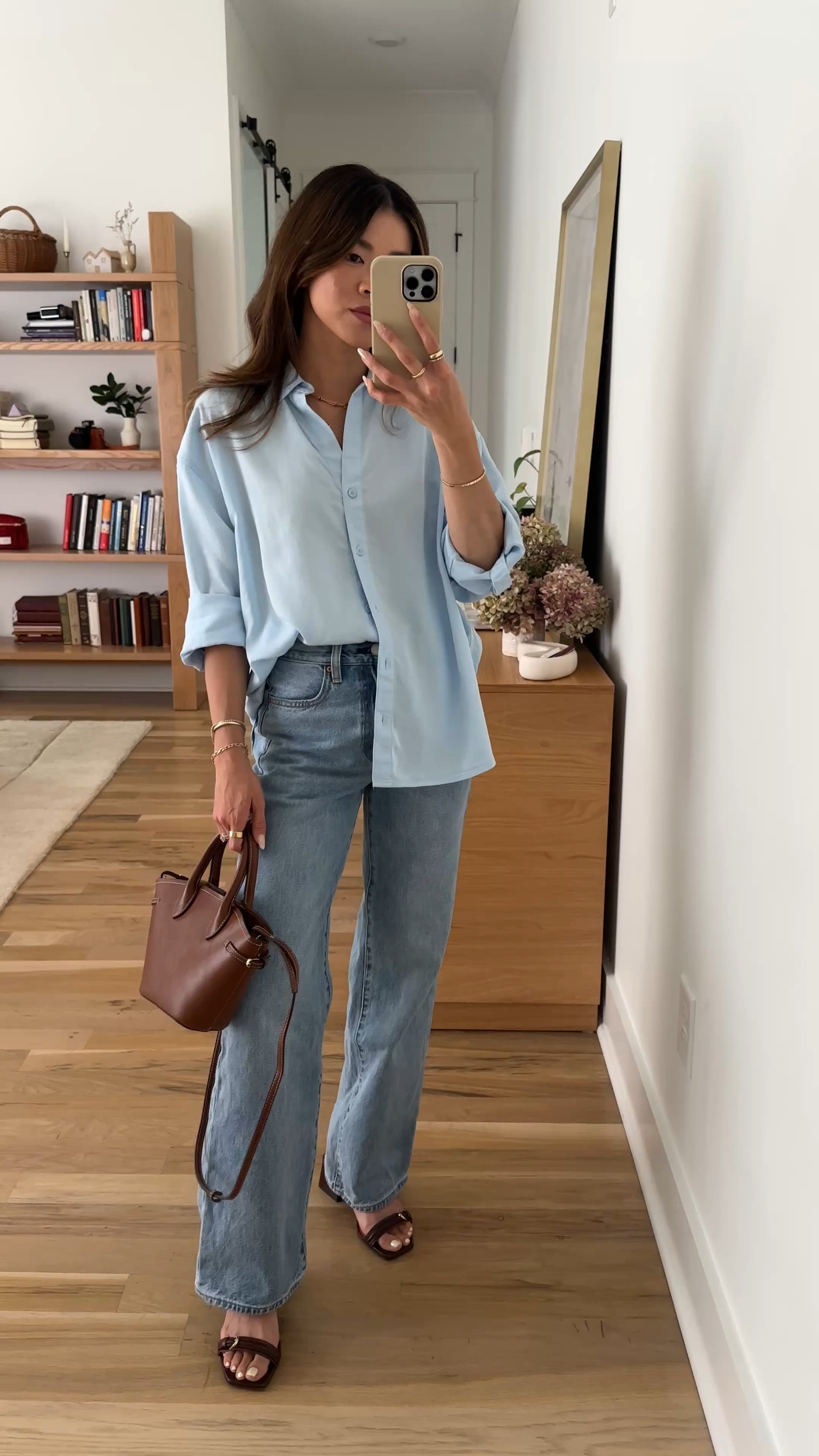 Sizing info:
•button up size 2XS in Vntg Vll Blue •jeans size 23 in 15 Yrs Brl Thr Bleu

petite fashion, get dressed with me, outfit inspiration, ootd, nashville outfit, Nashville influencer, petite style, vacation style, casual outfits, mom style, petite pants, spring outfits, spring outfit info, spring pants, spring outfit idea, spring top, spring bag, spring button up, spring shoes, spring jeans, petite jeans 

 @Aritzia 

#LTKootd #LTKSeasonal #LTKPetite