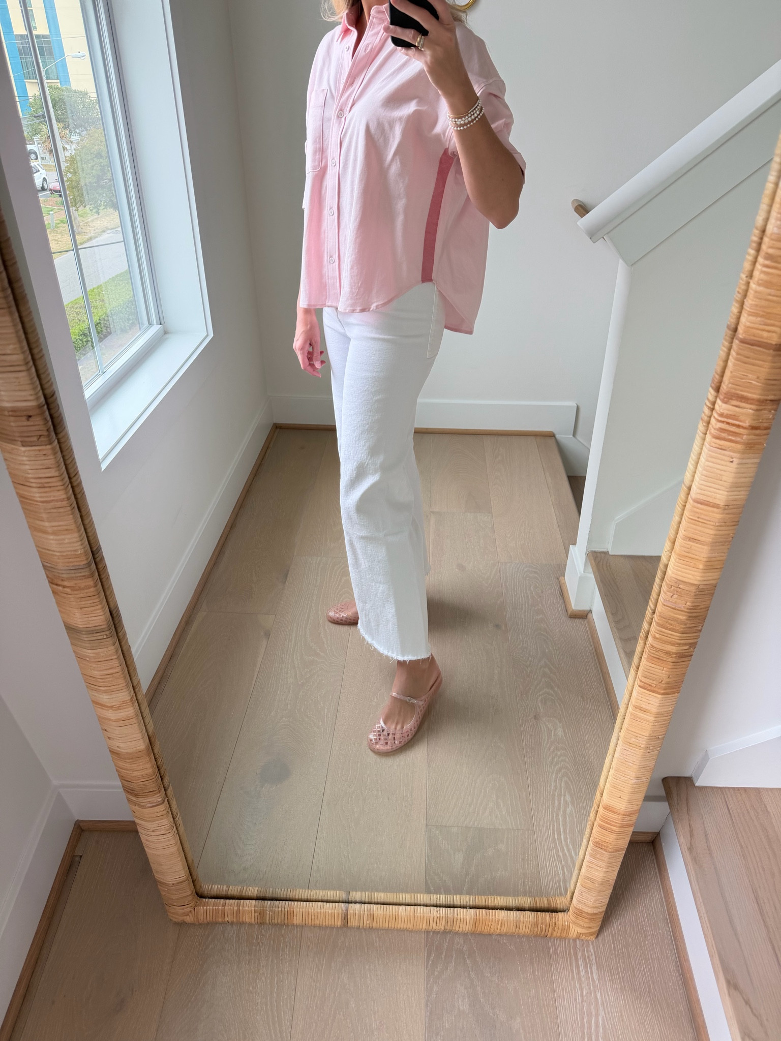 Boxy Oxford top comes in so many colors! Wearing an XS. Easy to throw on with jeans! 

#LTKootd #LTKSeasonal #LTKmomlife