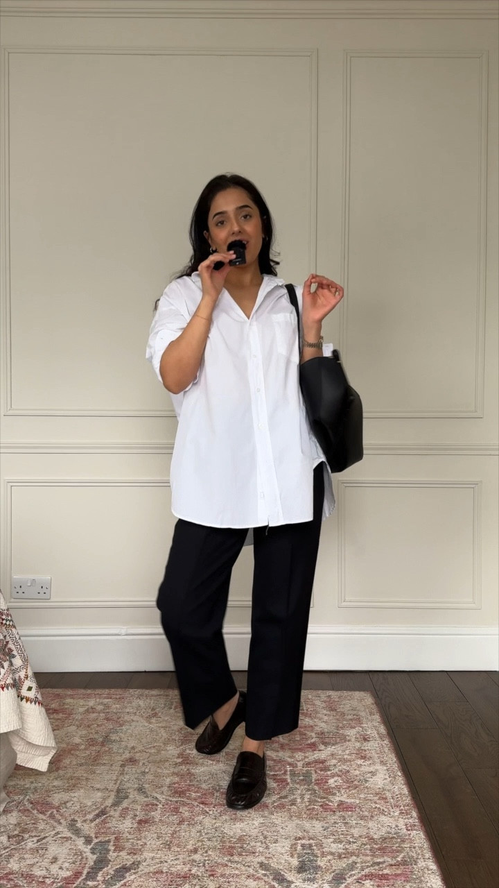 New in from @FrankandEileen
Oversized crisp white shirt, spring summer, travel set, loungewear
#FrankandEileenPartner #WearLoveRepeat