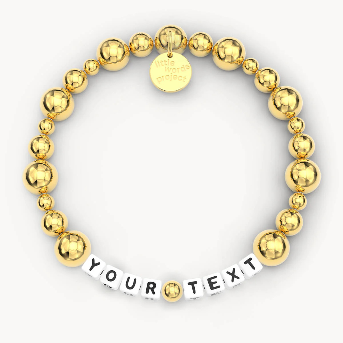 Custom Gold Bubbles | Little Words Project