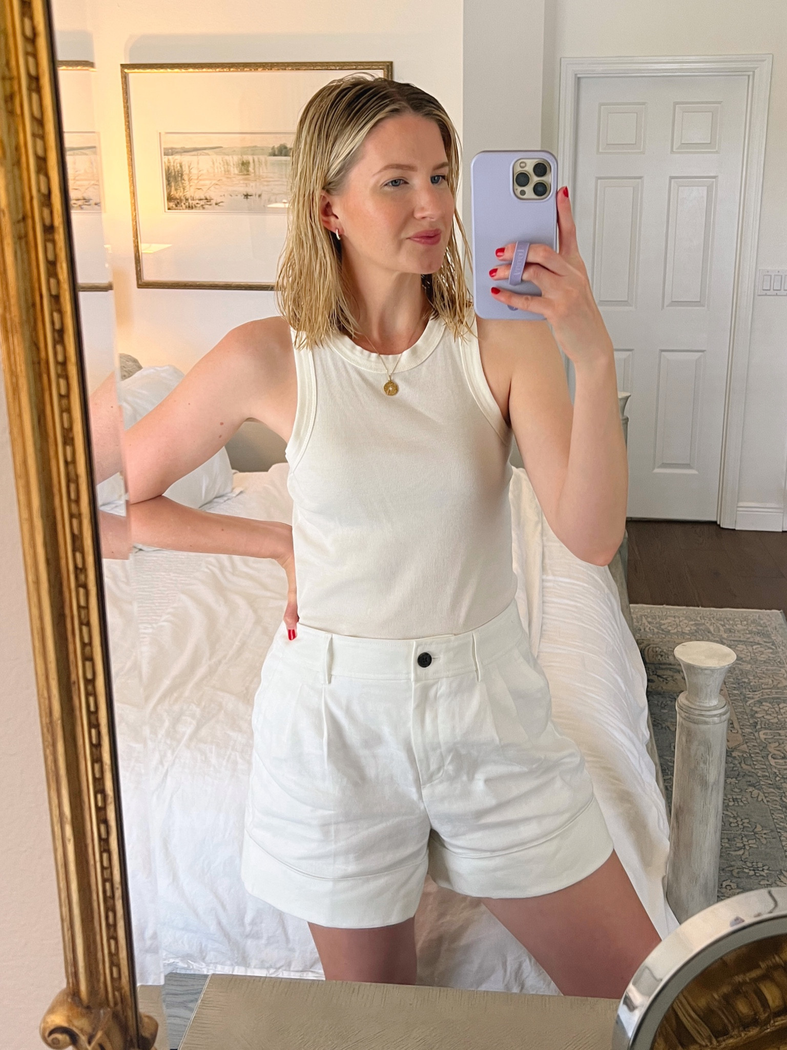Another day in my favorite shorts! True to size. Also linked my favorite convertible bra for this style shirt! 

#LTKSeasonal #LTKunder100 #LTKFind