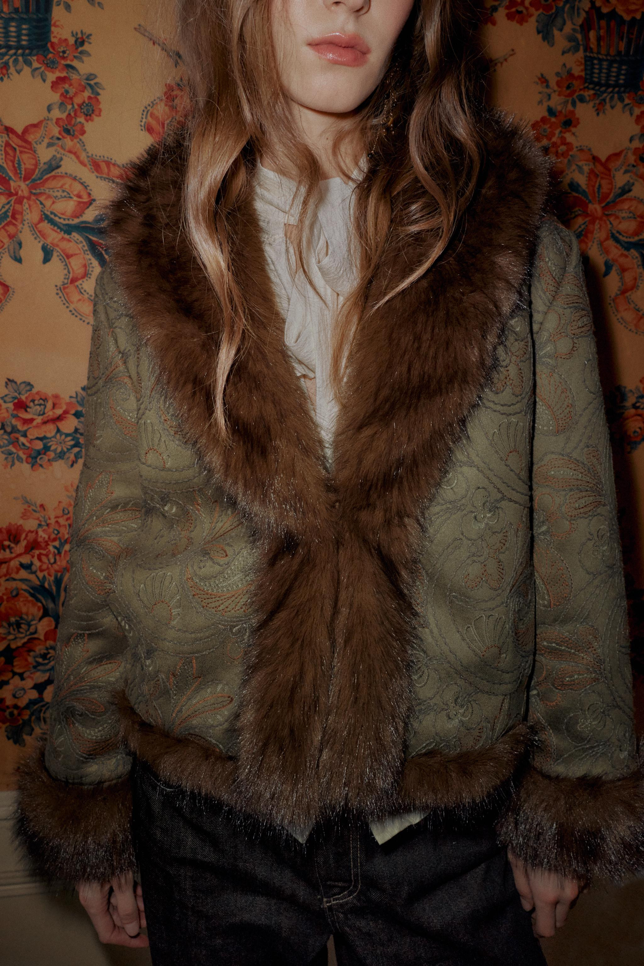 EMBROIDERED DOUBLE-FACED JACKET | Zara US