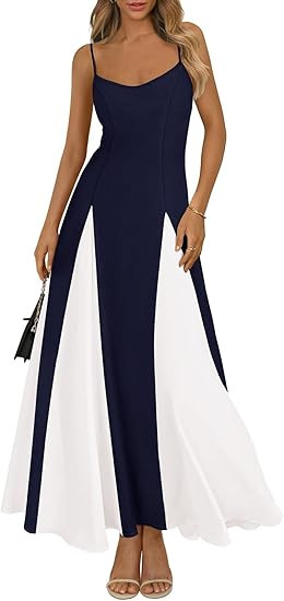 PRETTYGARDEN Spaghetti Strap Backless Spring Dresses for Women 2026 Flowy Maxi Dresses Sleeveless... | Amazon (US)