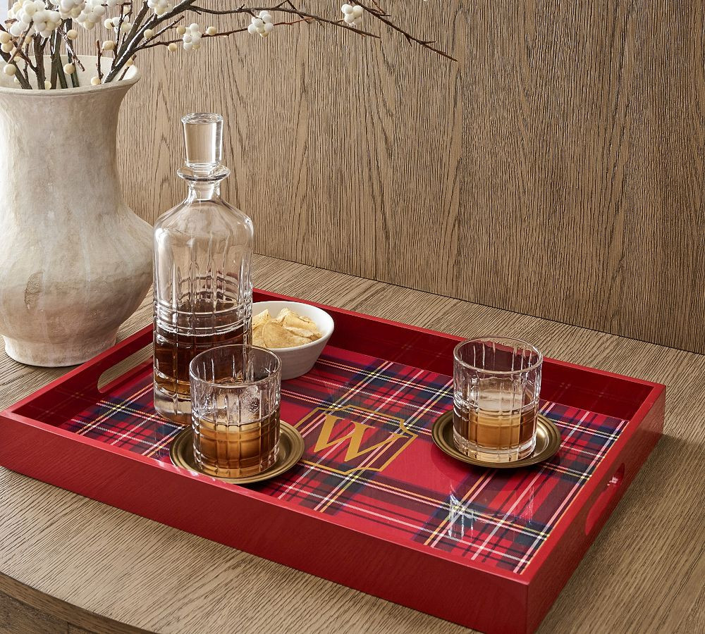 Holiday Stewart Plaid Tray | Pottery Barn (US)