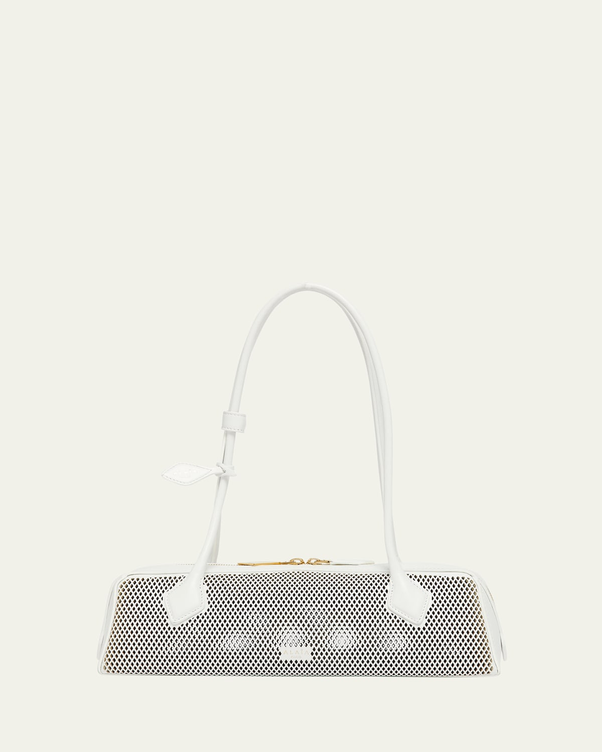 Le Teckel Medium Shoulder Bag in Fishnet Leather | Bergdorf Goodman