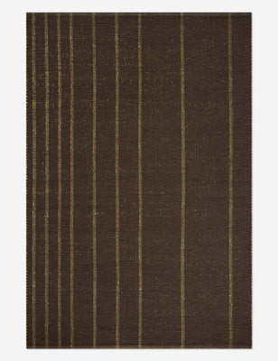Weatherstaff I Handwoven Jute Rug by Leanne Ford x Loloi, Espresso and Natural, 3'6" x 5'6 | Lulu and Georgia 