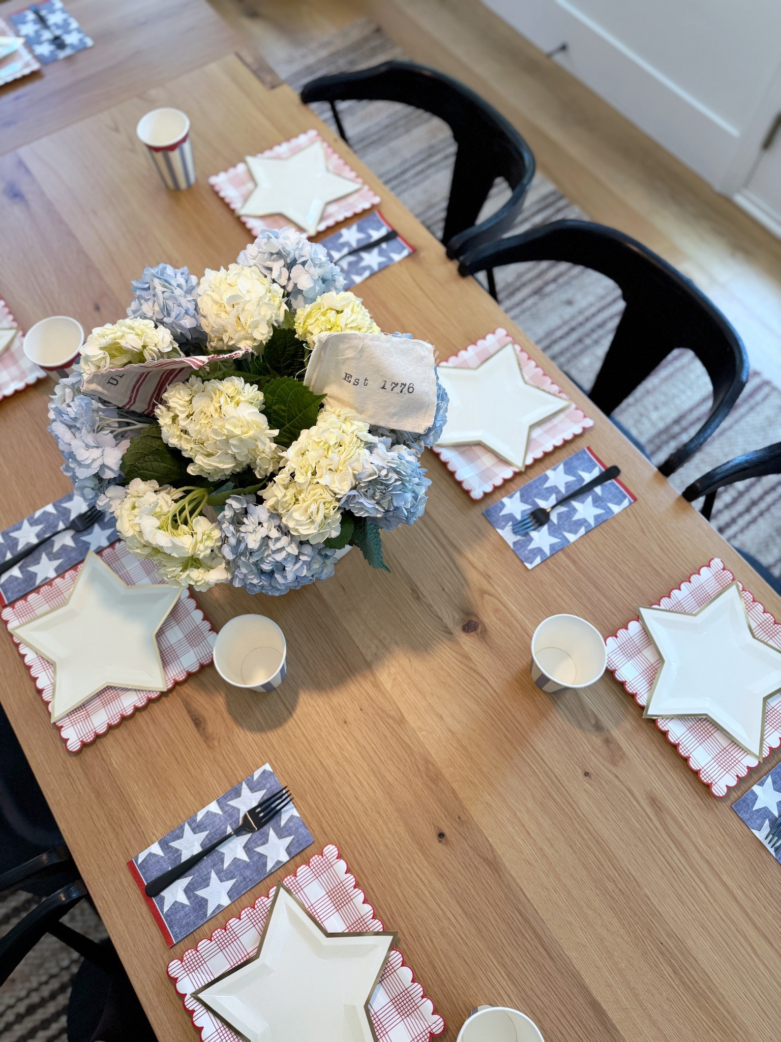 Patriotic place setting 

#LTKHome #LTKParties #LTKSeasonal