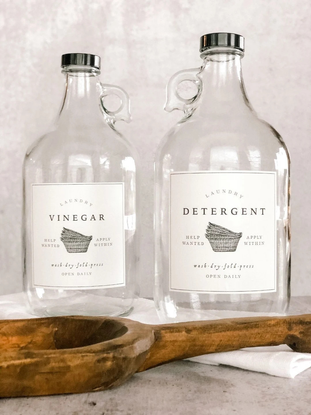 NEW! Laundry Labels / Liquid Laundry labels / Water+Oil Resistant / Vintage Inspired / Cleaning L... | Etsy (US)