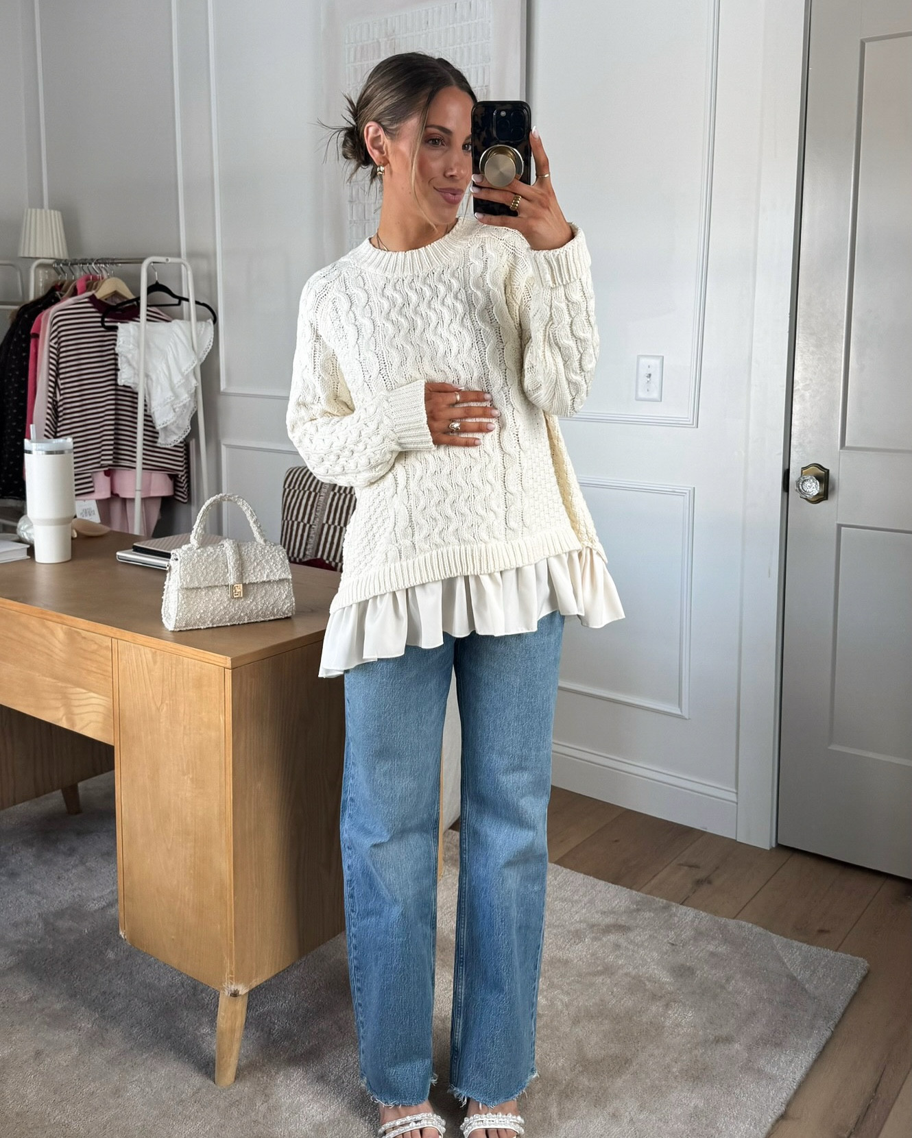 The bump fits perfectly in this tunic, I'm so in love with this outfit! I honestly might wear it more often than i'm willing to admit 😂

#amazon #amazonhaul #datenight #tunic #maternityoutfitinspo #springoutfitideas #amazonclothing 

 

#LTKgrwm #LTKootd #LTKSeasonal