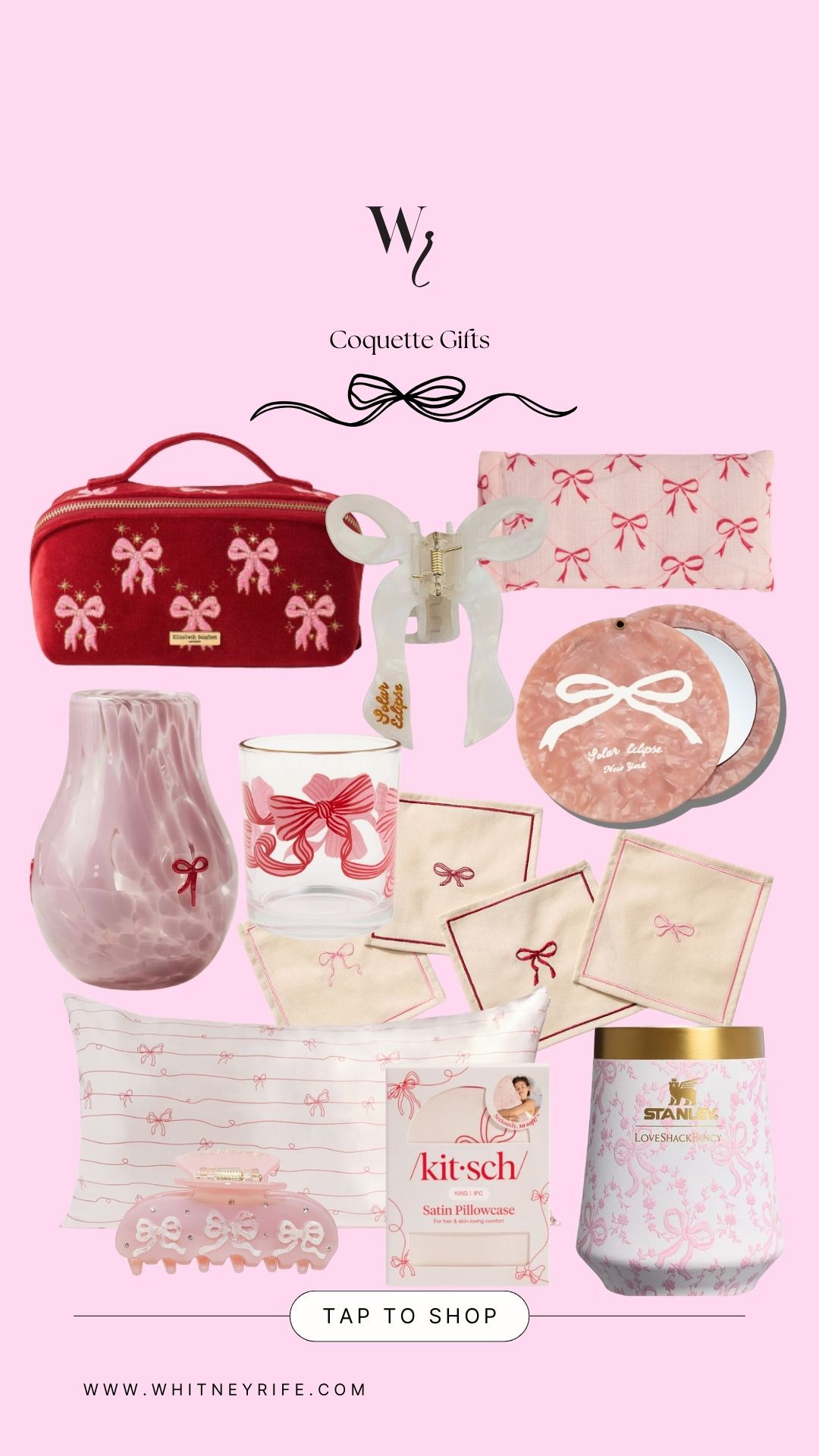 Coquette gifts, gift ideas for her, girly gifts 

#LTKGiftGuide #LTKHoliday