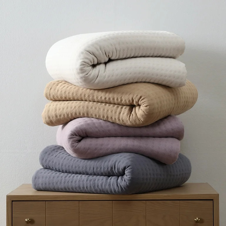 Allswell Double Knit Blankets, Cream Glaze, King Size | Walmart (US)