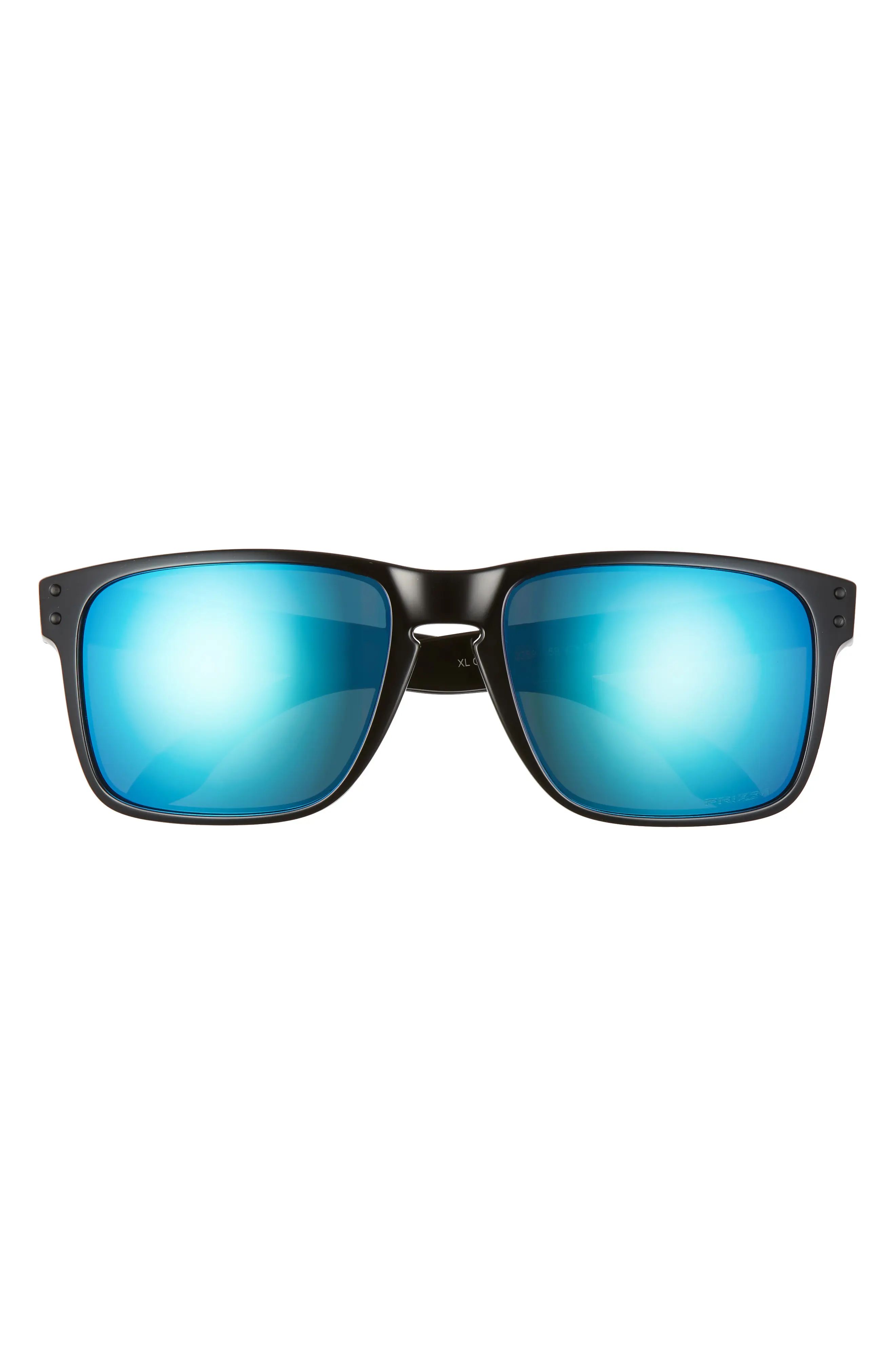 Men's Oakley Holbrook Xl 59mm Mirrored Square Sunglasses - Black/ Prizm Sapphire | Nordstrom