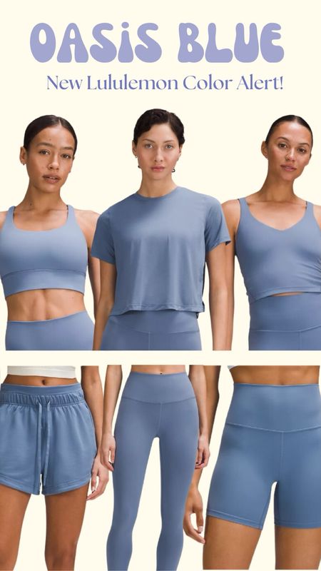 New color alert! Oasis blue is the perfect muted blue. It’s stunning in person. I’ve linked my favorites from the collection.

#LTKfitness #LTKmidsize #LTKSeasonal