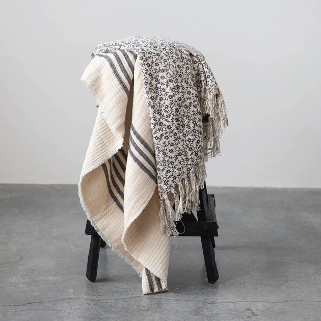 Iliana Throw Blanket | Pepper + Vetiver