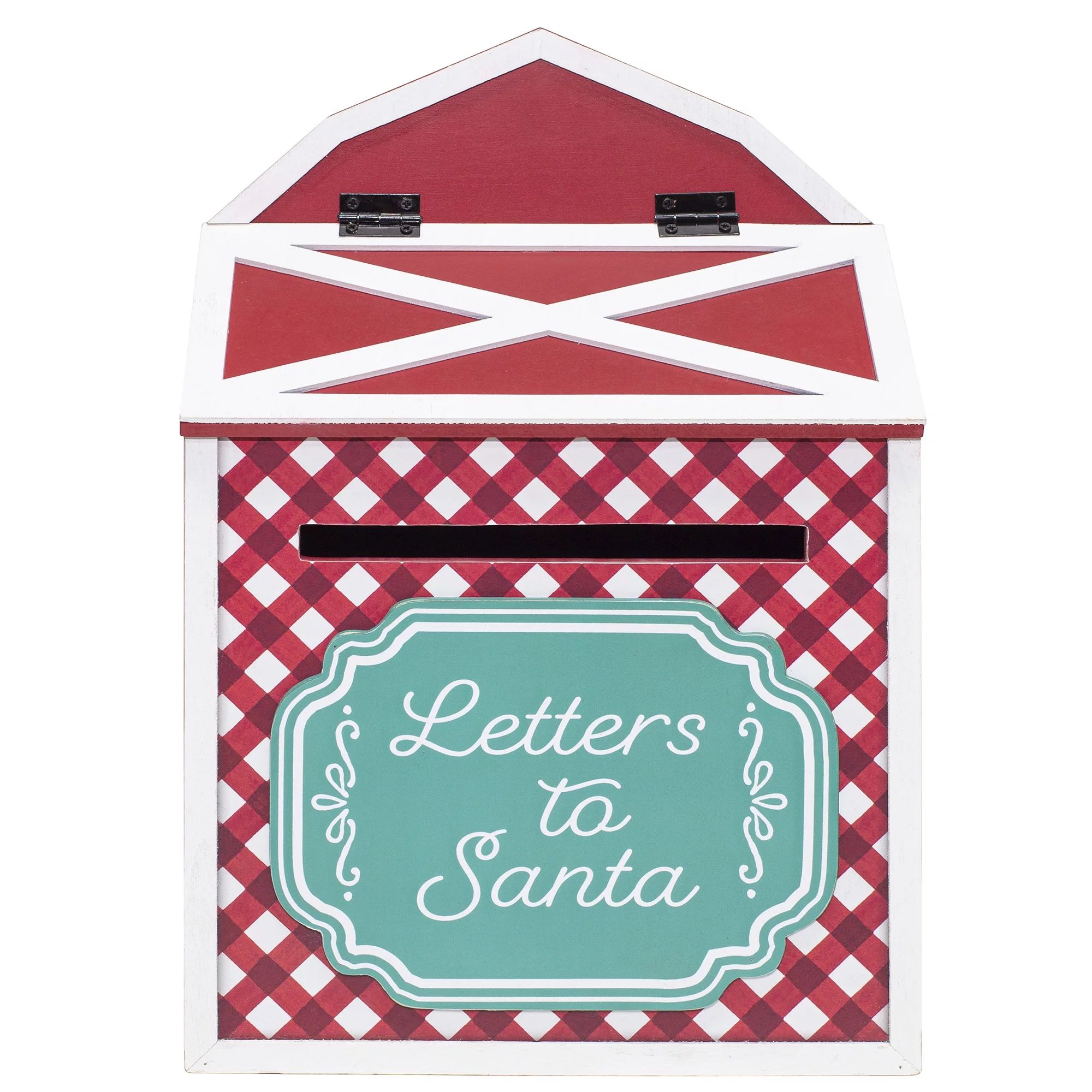 The Pioneer Woman Red Letters to Santa MDF Decorative Tabletop Mailbox | Walmart (US)
