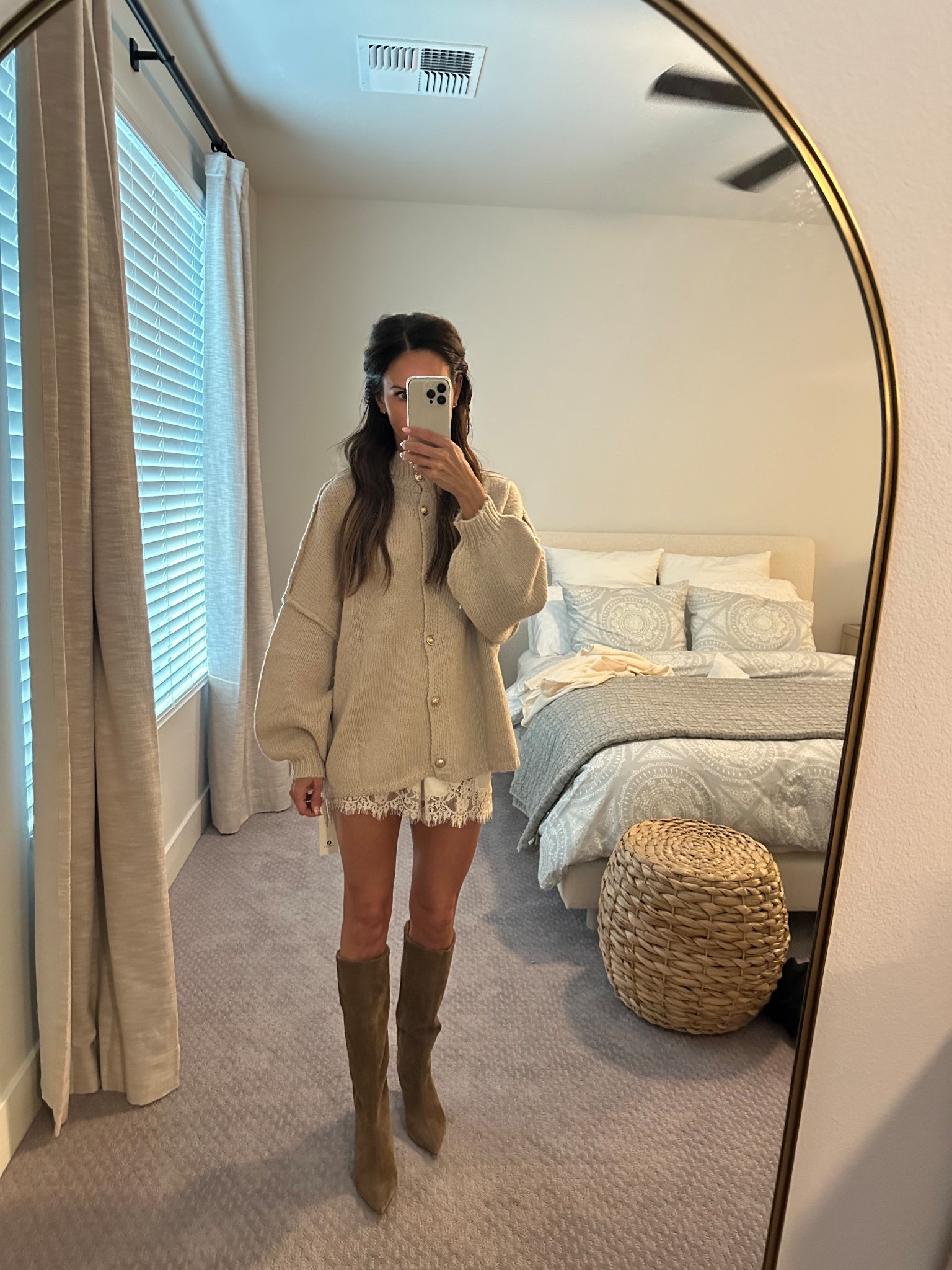 Wearing xs in shorts and a small in sweater 🤍

#LTKSeasonal #LTKStyleTip #LTKOver40