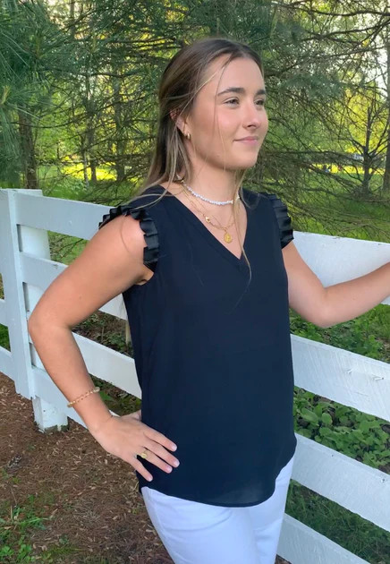 Cyndi Sleeveless Ribbon Tunic (SLVS03) | Pearly Vine