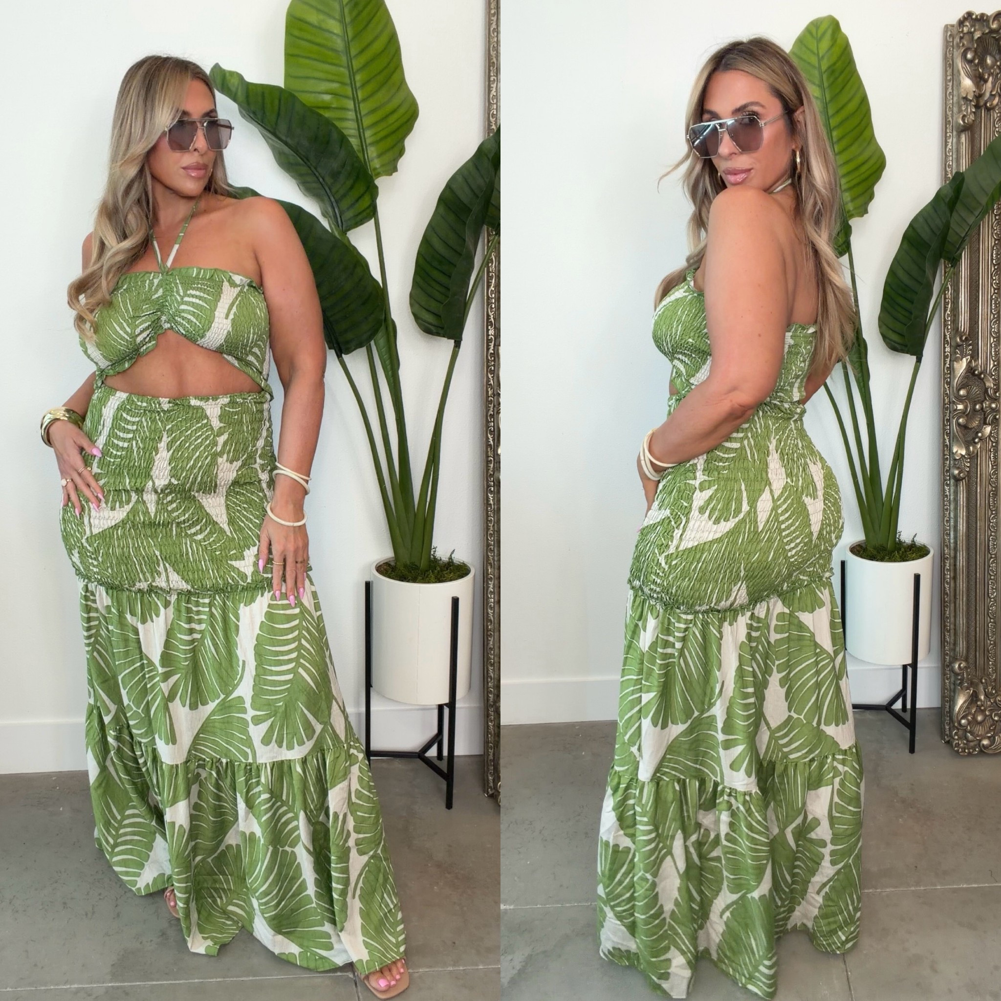 Midsize summer dress: Super flattering dress. The midsection and cut is very forgiving. size L (size down if in between)

#springdress #summerdress #resortwear

#LTKootd #LTKMidsize #LTKgrwm