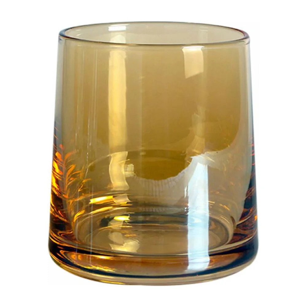 Handmade Drinking Glasses 10 oz Tabletop Bubbled Recycled Pinch Tumblers Colorful Old Fashion Gre... | Walmart (US)