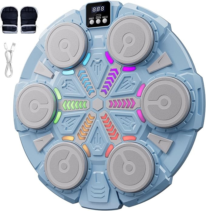 Music Boxing Machine for Kid/Adults, Music Punching Machine with Rhythm Light, Smart Bluetooth Bo... | Amazon (US)