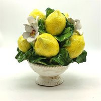 Italian Ceramic Lemons S Centerpieces For Dining Room Table - 8 Inches Tall Hand Made Centerpiece Decorations | Etsy (US)