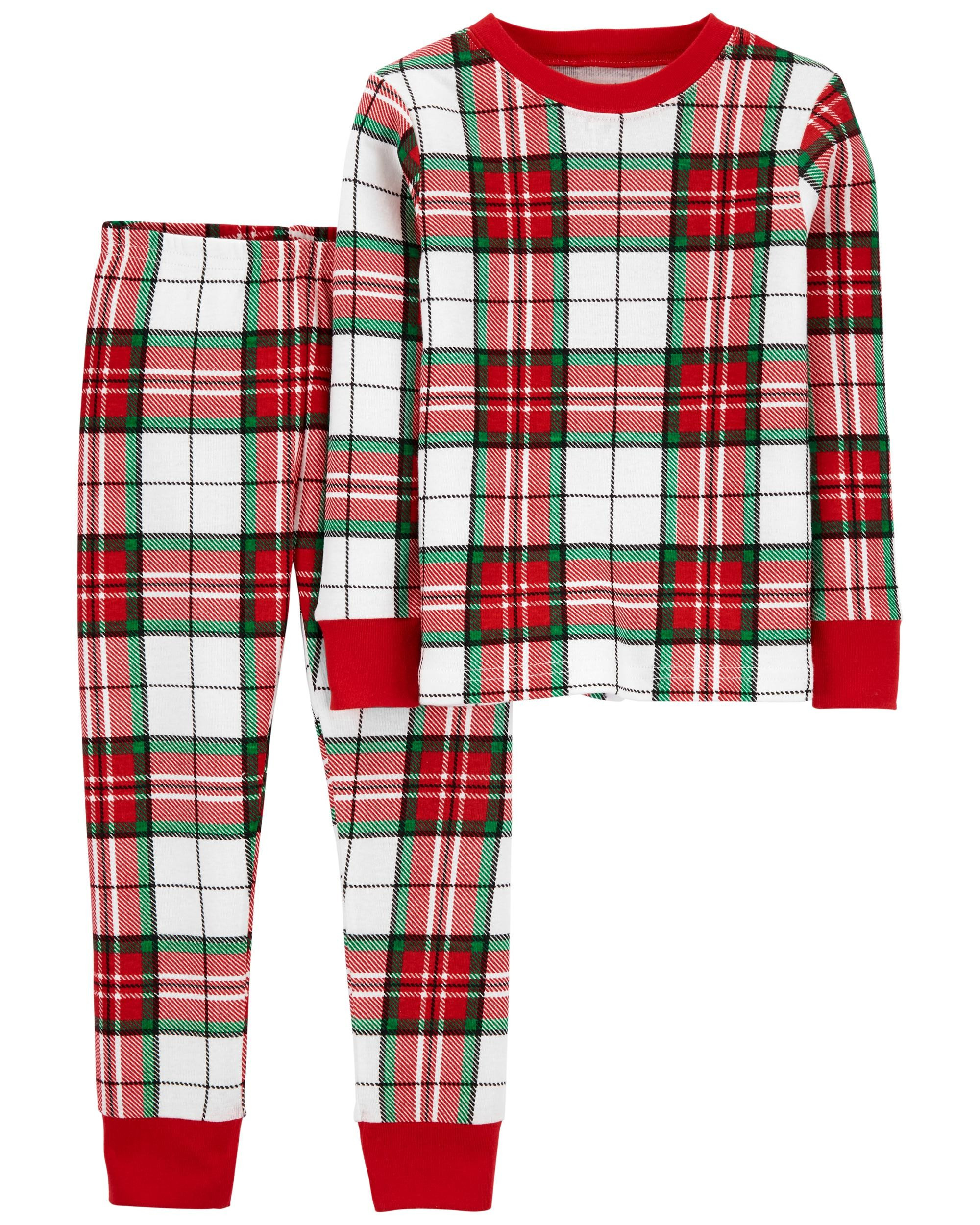 2-Piece Plaid 100% Snug Fit Cotton PJs | Carter's